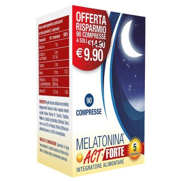 Melatonina Act+ Forte 5 Complex 90 Compresse 