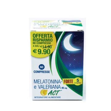 Linea Act Melatonina Forte e Valeriana 60 Compresse Promo