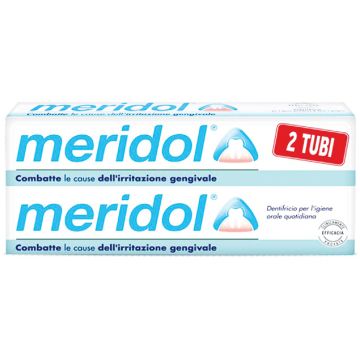 Meridol Dentifricio Per Gengive Irritate Pacco Doppio 75ml+75ml