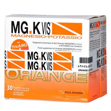MG.K Vis Magnesio Potassio Orange Zero Zuccheri 30 Buste + Omaggio 15 Buste