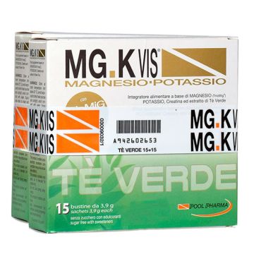 MG.K Vis Magnesio Potassio Te' Verde 15+15 Bustine Pacco Doppio