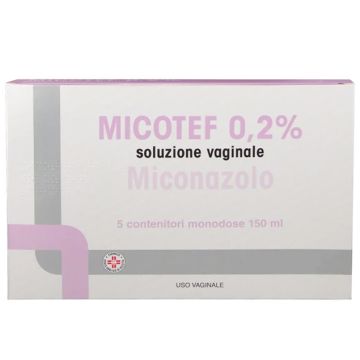 Micotef Soluzione Vaginale 5 Flaconcini 150ml 0,2%
