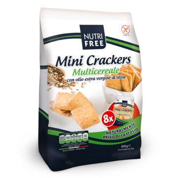 Mini Crackers Multicereale Senza Glutine Nutrifree 8x30g