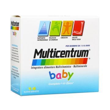 Multicentrum Baby Integratore Completo Bambini da 1 A 6 Anni 14 Buste