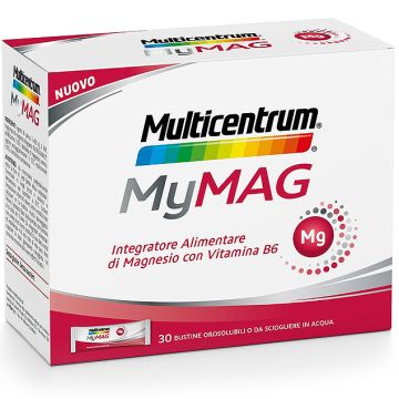 Multicentrum MyMag Integratore Magnesio e Vitamina B6 30 Buste