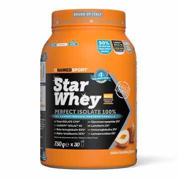 Named Sport Star Whey Perfect Isolate 100% Gusto Nocciola 750g