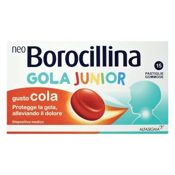 Neo Borocillina Gola Junior Gusto Cola 15 Pastiglie