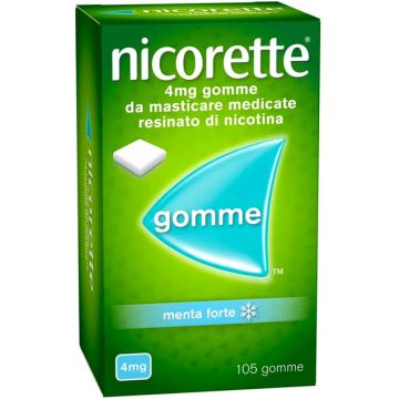 Nicorette 4mg 105 Gomme Masticabili Medicate Menta Forte
