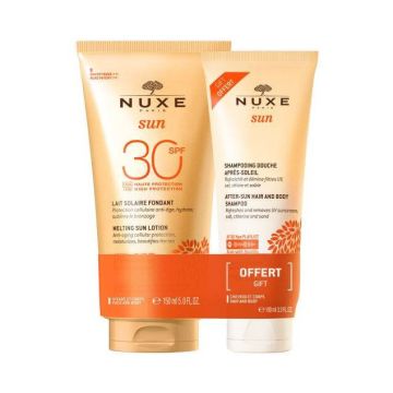 Nuxe Sun Latte Solare SPF30 150ml + Shampoo Doccia Doposole 100ml
