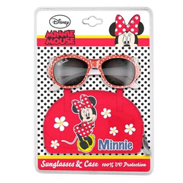 Occhiali da sole bambina Minnie Mouse con custodia 5+