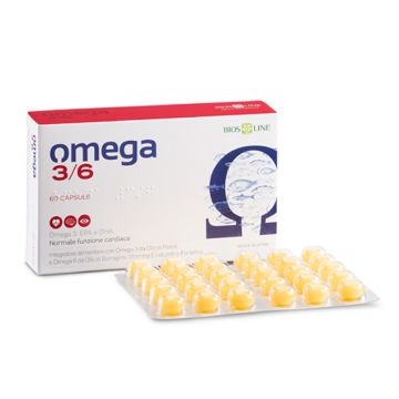 Omega 3/6 Integratore Funzione Cardiaca 60 Capsule