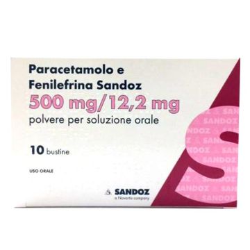 Paracetamolo Fenilefrina Sandoz 10 Bustine 500+12,2mg