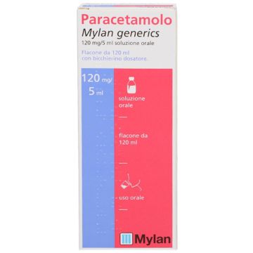 Paracetamolo 120mg/5ml Mylan 120ml