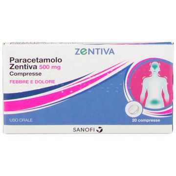 Paracetamolo Zentiva 500mg Febbre e Dolore 20 Compresse