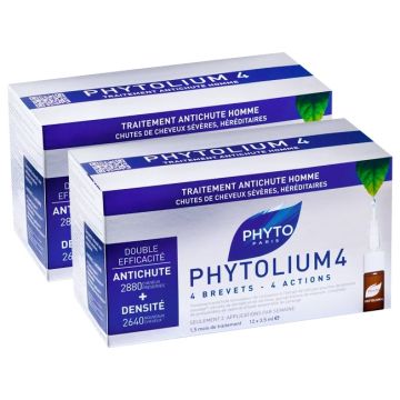 Phyto Phytolium 4 Uomo Trattamento Anticaduta Pacco Doppio