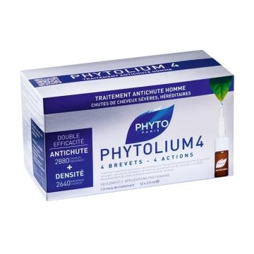 Phyto Phytolium 4 Trattamento Anticaduta Cronica Capelli 12 Fiale