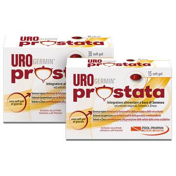 Pool Pharma Urogermin Prostata Kit 30 Soft Gel+Omaggio 15 Soft Gel