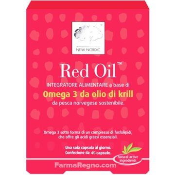 Red Oil Integratore Alimentare Omega3 da Olio di Krill 45 Capsule
