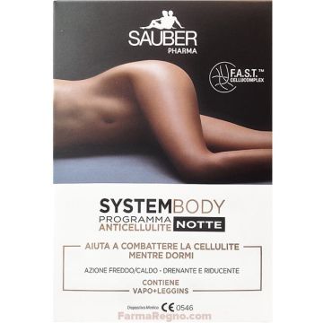 Sauber System Body Programma Anticellulite Notte 100ml+Leggings