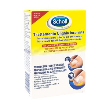 Scholl Kit Trattamento Unghia Incarnita Clip + Spray