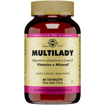 Solgar Multilady Vitamine e Minerali 60 Tavolette