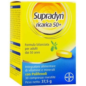 Supradyn Ricarica 50+ Integratore Vitamine Minerali 30 Compresse