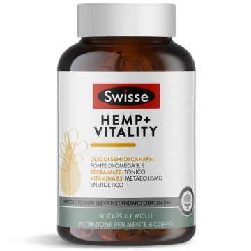 Swisse Hemp+ Vitality Integratore 60 Capsule Molli