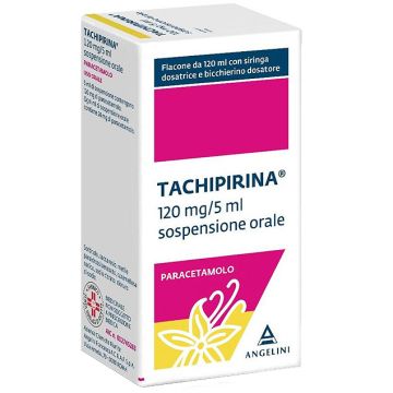 Tachipirina Sciroppo 120ml 120mg/5ml Vaniglia e Caramello