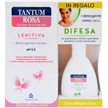 Tantum Rosa Detergente Intimo Lenitiva pH 4.5 250ml + Difesa pH 3.5 100ml