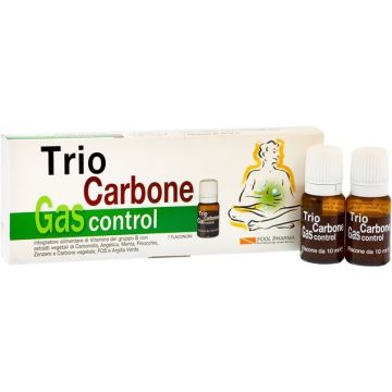 Trio Carbone Gas Control per Pancia Gonfia 7 Flaconi
