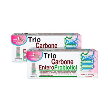 Triocarbone Enteroprobiotico Fermenti Lattici 7x7 Flaconcini Pacco Doppio