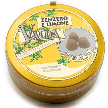 Valda Pastiglie Gola Zenzero e Limone Con Zucchero 50gr