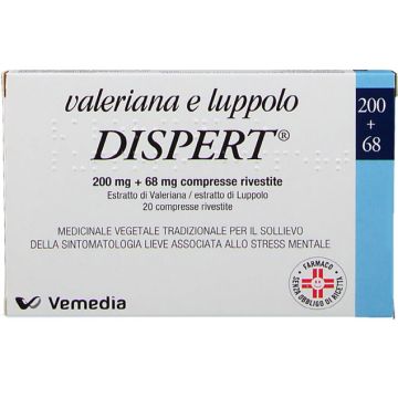 Valeriana e Luppolo Dispert 200mg + 68mg 20 Compresse Rivestite