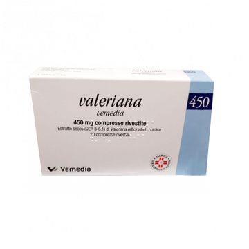 Valeriana Vemedia 20 Compresse Rivestite 450mg 