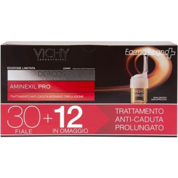 Vichy Dercos Aminexil Pro Anticaduta Uomo Special Pack 30+12 Fiale