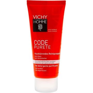 Vichy Homme Code Purete Detergente Purificante Sebo Normalizzante Pelli Miste e Grasse 100ml
