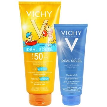 Vichy Ideal Soleil Latte Bambino SPF50+ e Latte Dopo Sole Omaggio