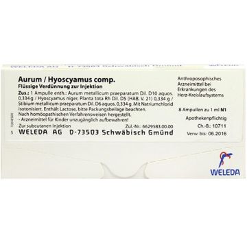 Weleda Aurum Hyoscyamus Comp. 8 Fiale 1ml