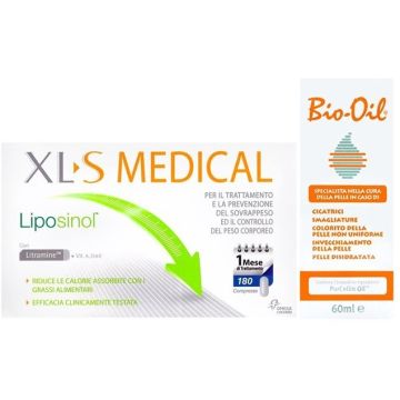 XLs Medical Liposinol 180 Compresse e Bio Oil Omaggio 60ml