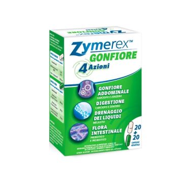 Zymerex Gonfiore 4 Azioni Digestivo 20+20 Capsule Vegetali