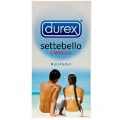 Durex Settebello Profillattici Preservativi Classici 6 Pezzi