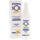Dermasol Bimbi Latte Spray Solare SPF50+ Protezione Alta 125ml