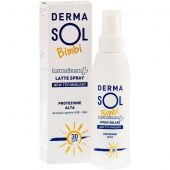Dermasol Bimbi Latte Spray Solare SPF30+ Protezione Alta 125ml