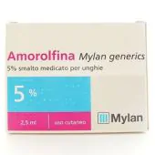 Amorolfina Mylan Smalto per Unghie 2,5ml 5%