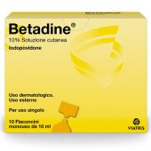 Betadine 10% Soluzione Cutanea Monodose 10 Flaconcini 10ml