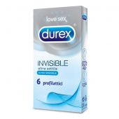 Durex Invisible Profilattici Ultra Sottili 6 Pezzi