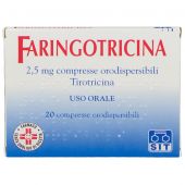 Faringotricina 2,5mg 20 Compresse Orodispersibili