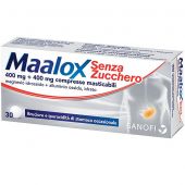 Maalox Senza Zucchero 400mg+400Mg 30 Compresse Masticabili