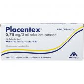 Placentex 0,75mg Soluzione Cutanea 10 Fiale 3ml