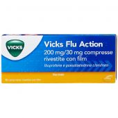 Vicks Flu Action 200+30mg 12 Compresse